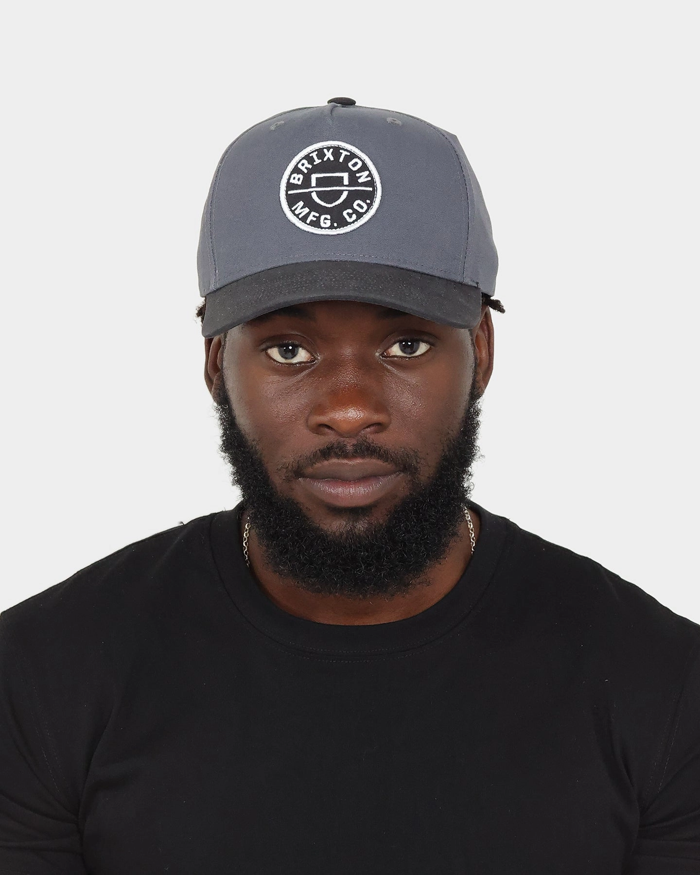 Brixton Crest C MP Snapback Worn Black