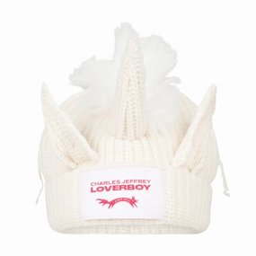 Chunky Unicorn Beanie 'Ecru'