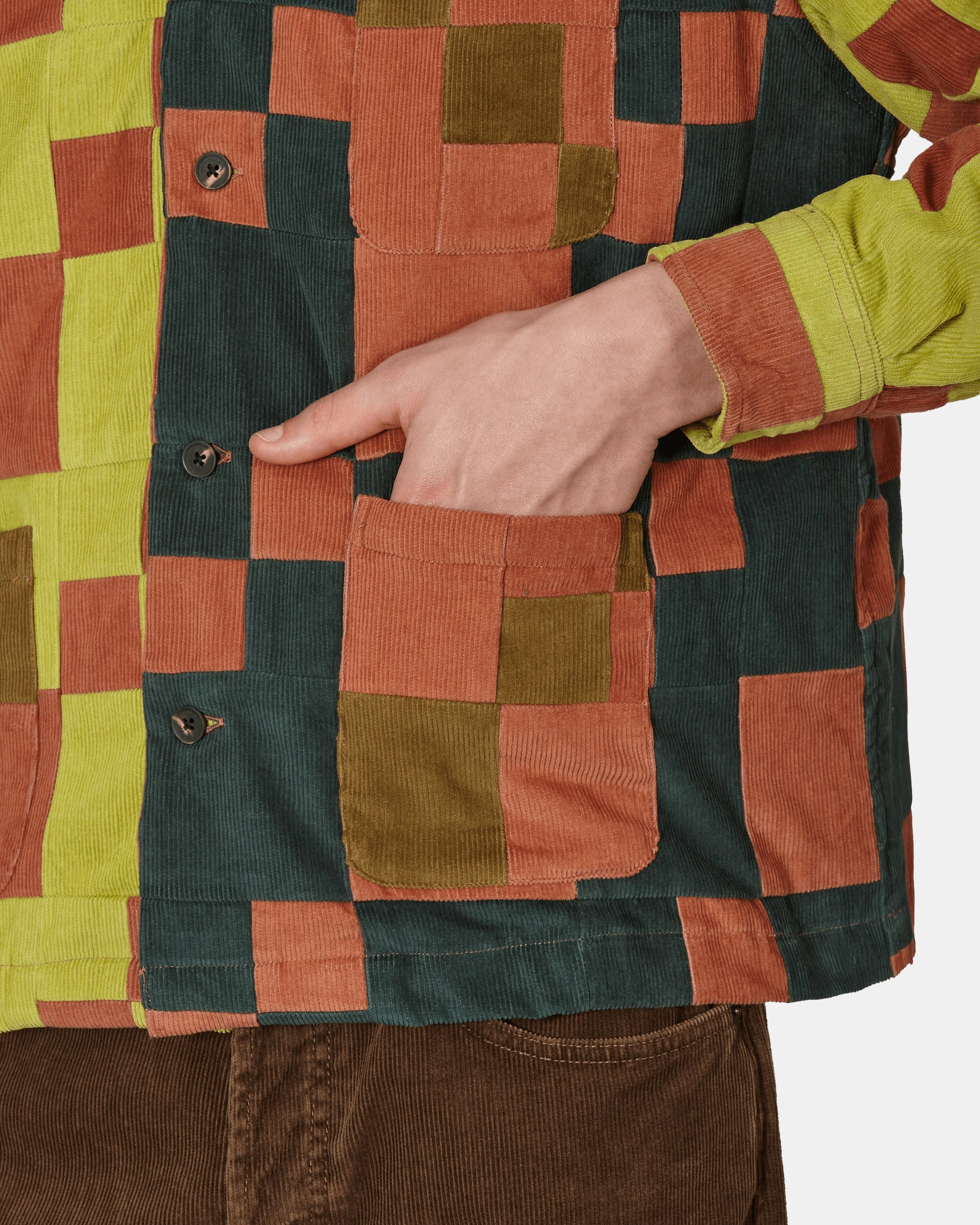 Corduroy Four Patch Overshirt Multicolor