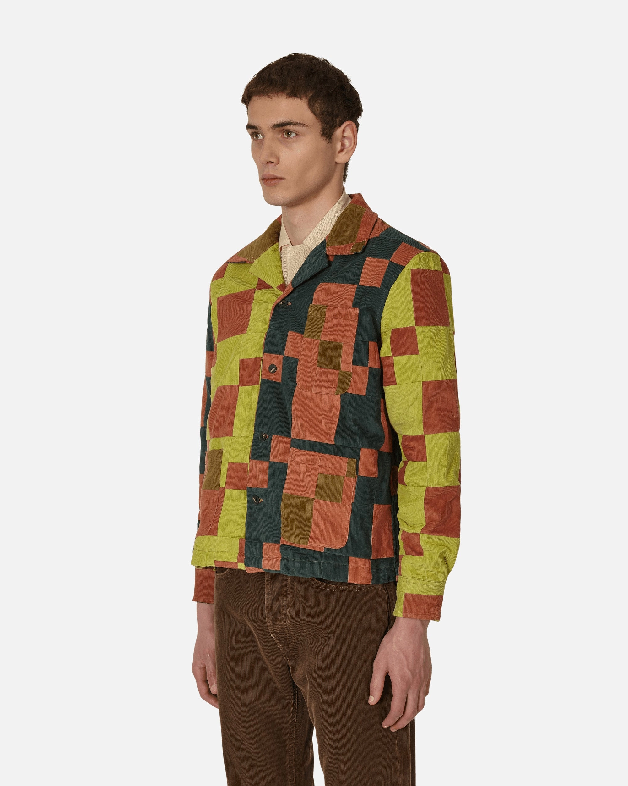 Corduroy Four Patch Overshirt Multicolor