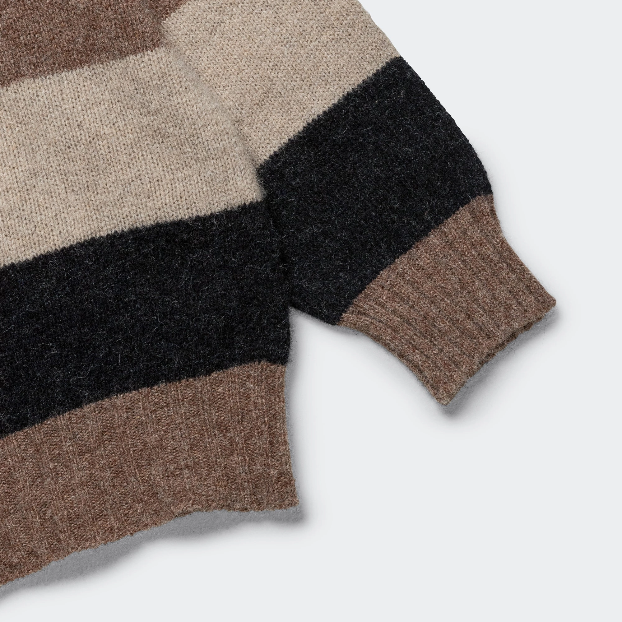 Crew Stripe Shaggy - Light Brown