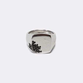 Cushion Ring - Black Molecule