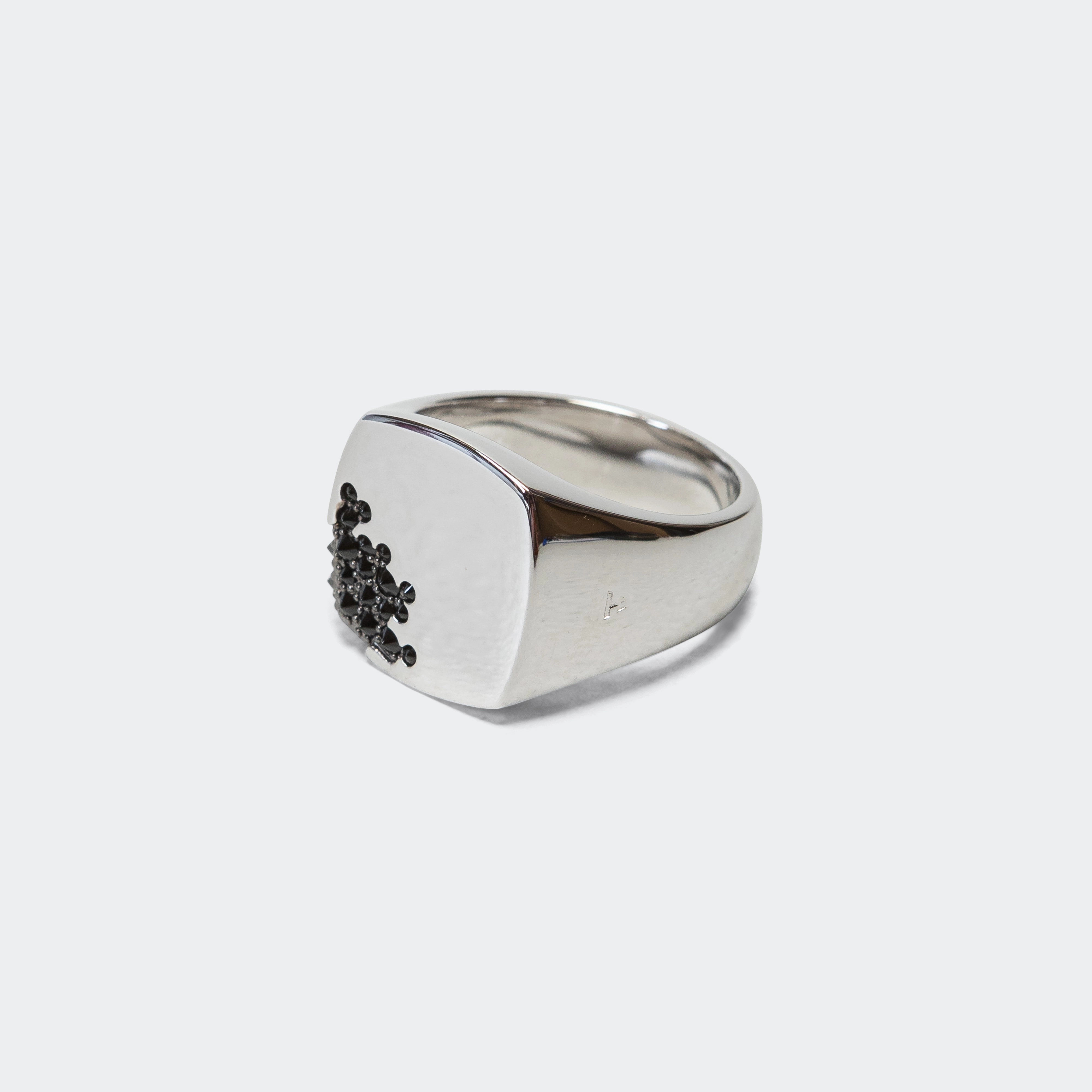 Cushion Ring - Black Molecule