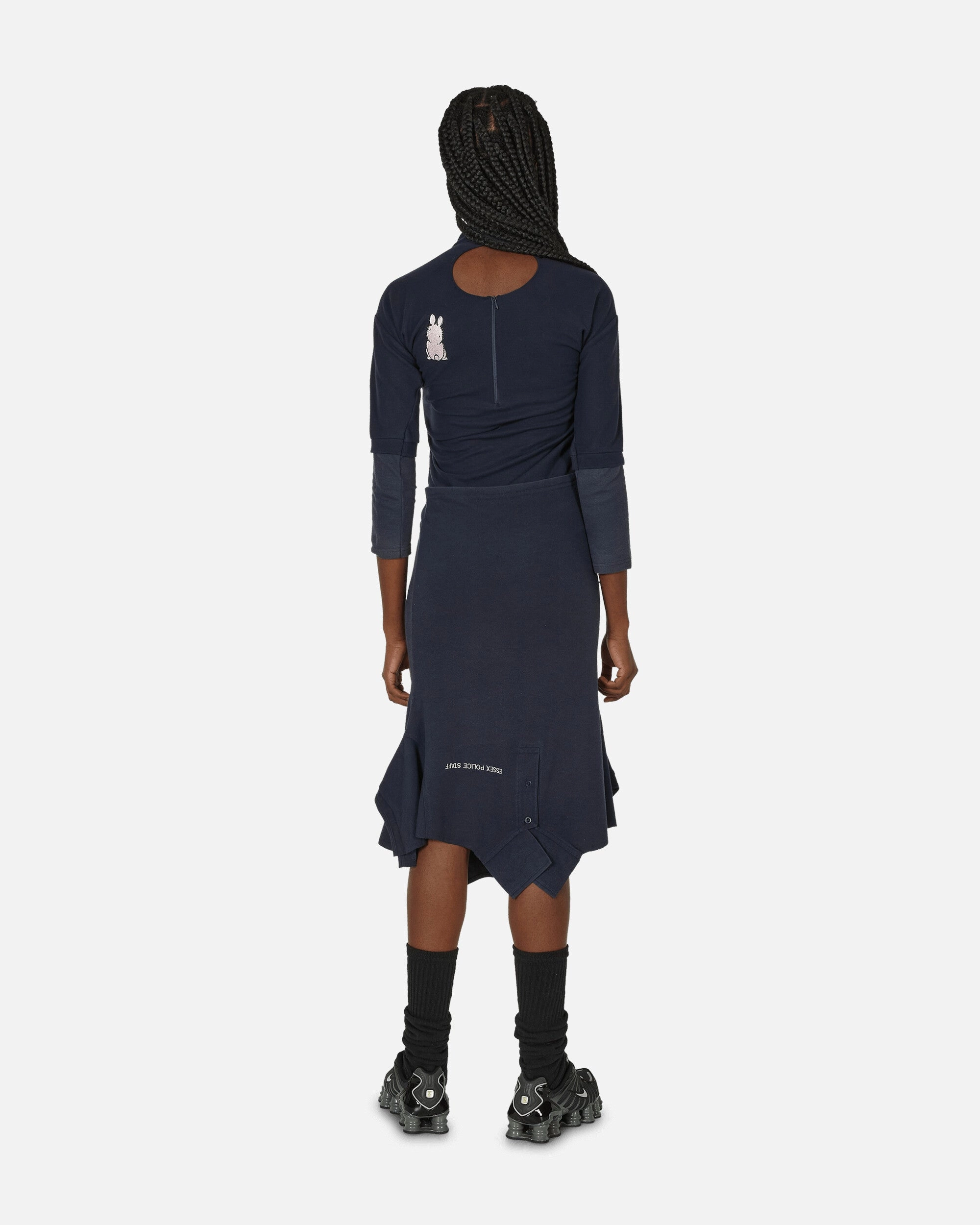 Cut Up Polo Dress Blue