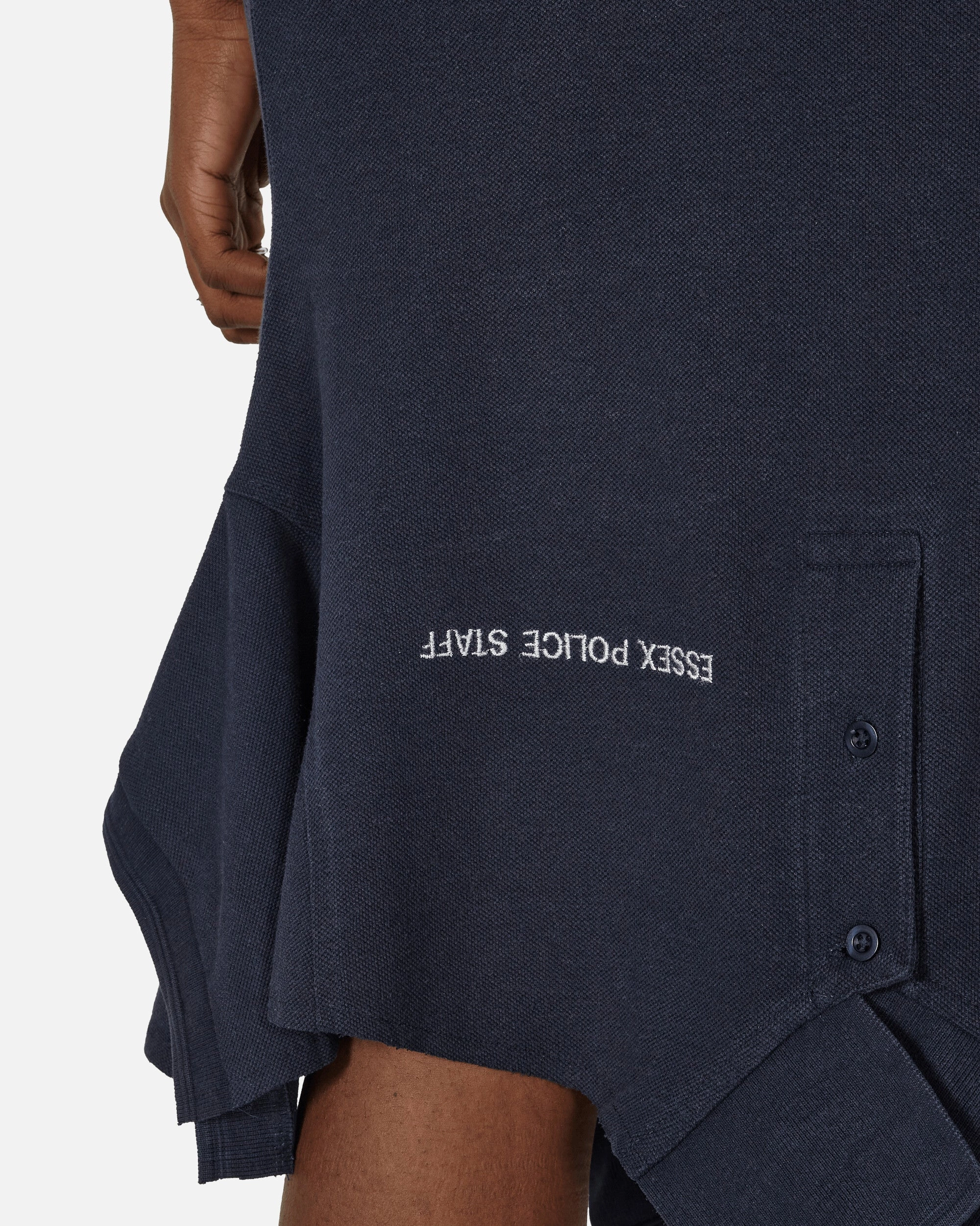 Cut Up Polo Dress Blue