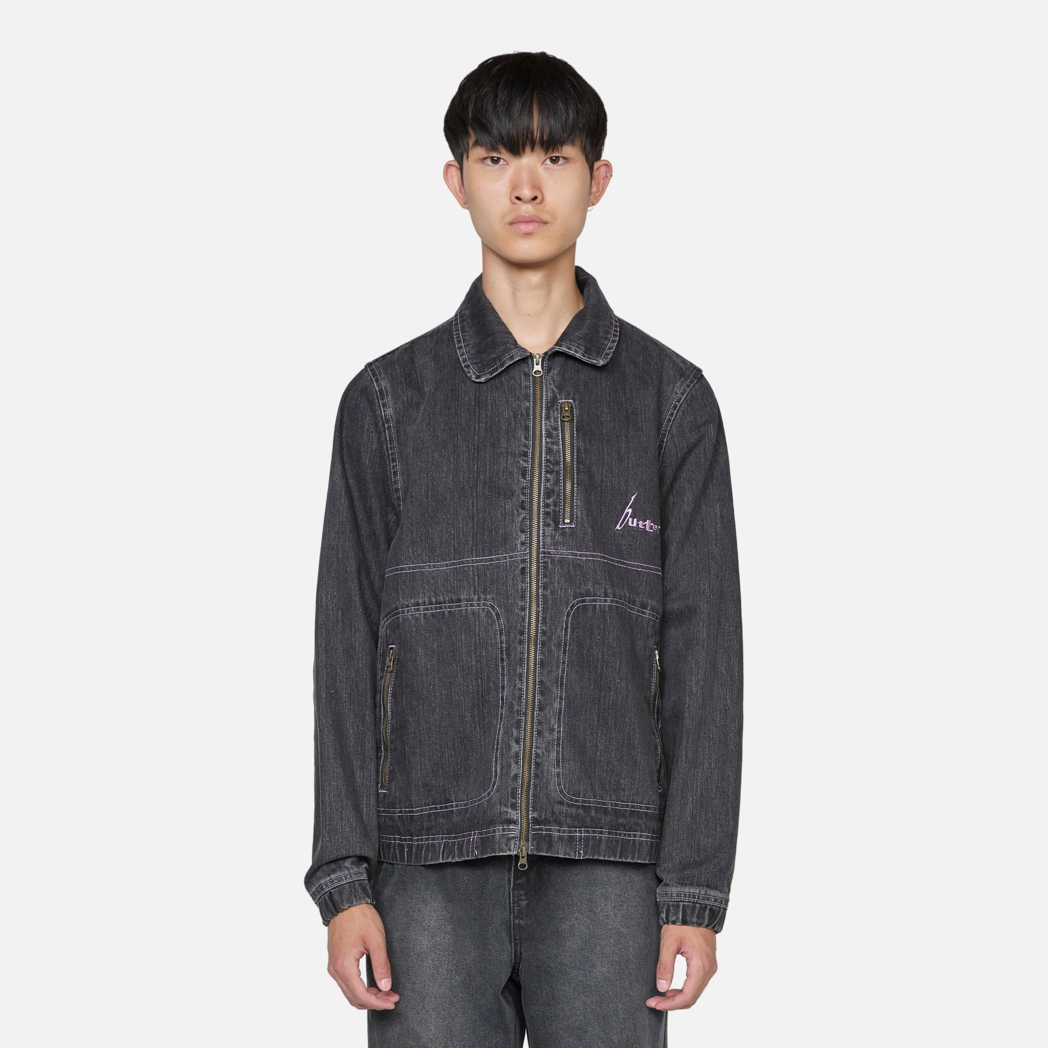 Device Denim Jacket Washed Grey