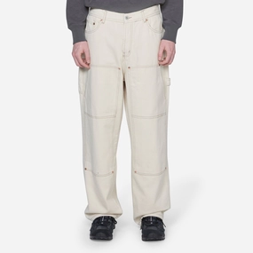 Double Knee Denim Pant Natural