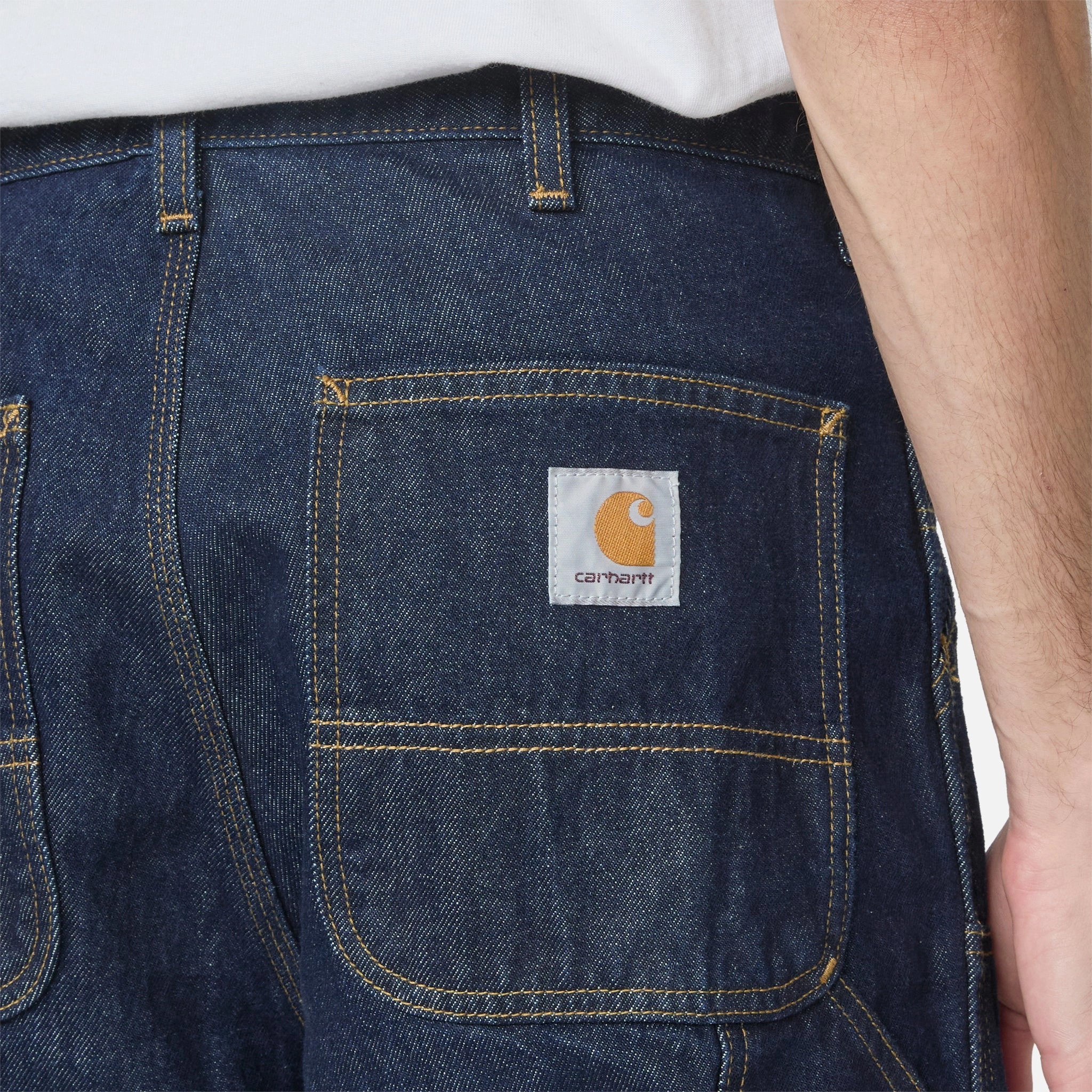 Double Knee Pant Blue Rinsed
