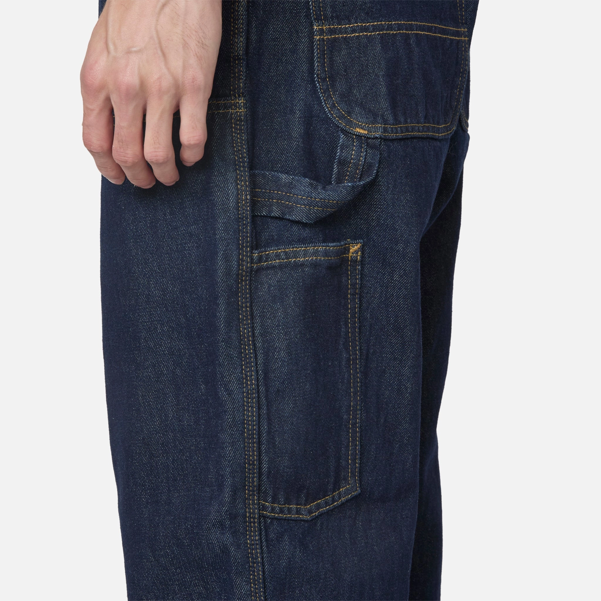 Double Knee Pant Blue Rinsed