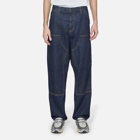 Double Knee Pant Blue Rinsed