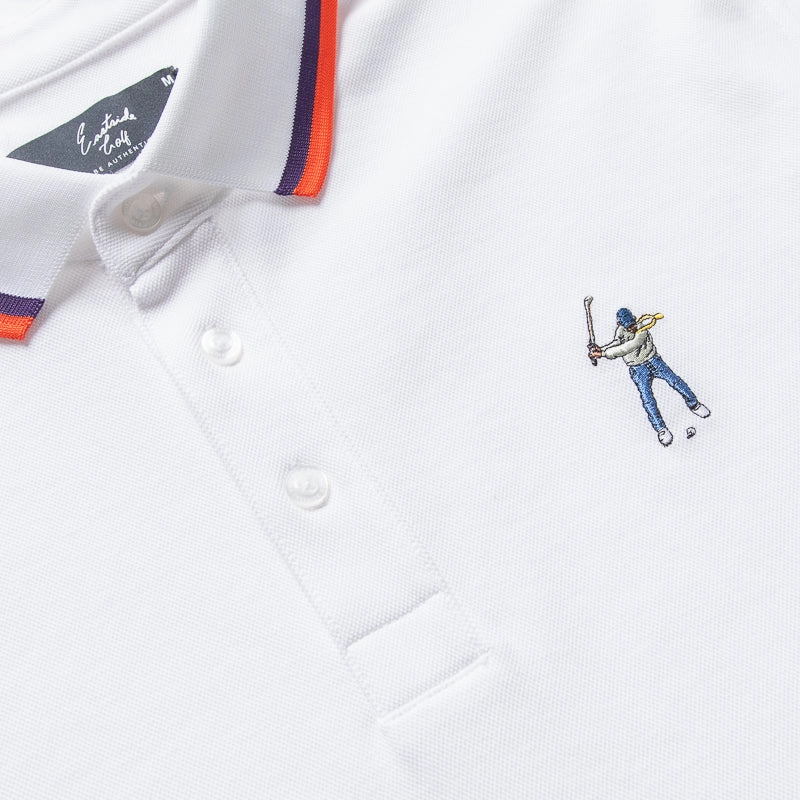 Eastside Golf Versa Pique Polo - Bright White
