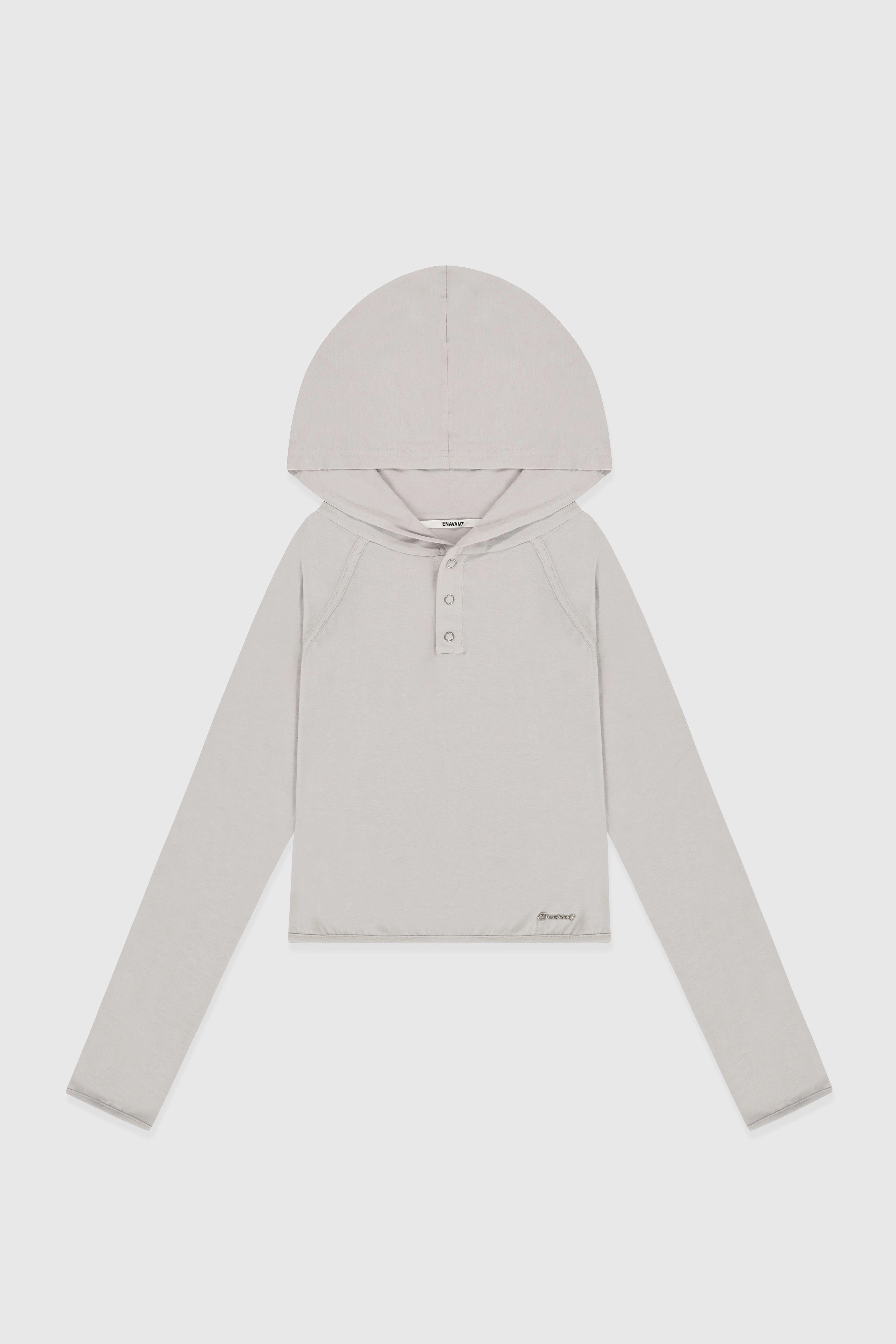 ENVT Button Hoodie Top
