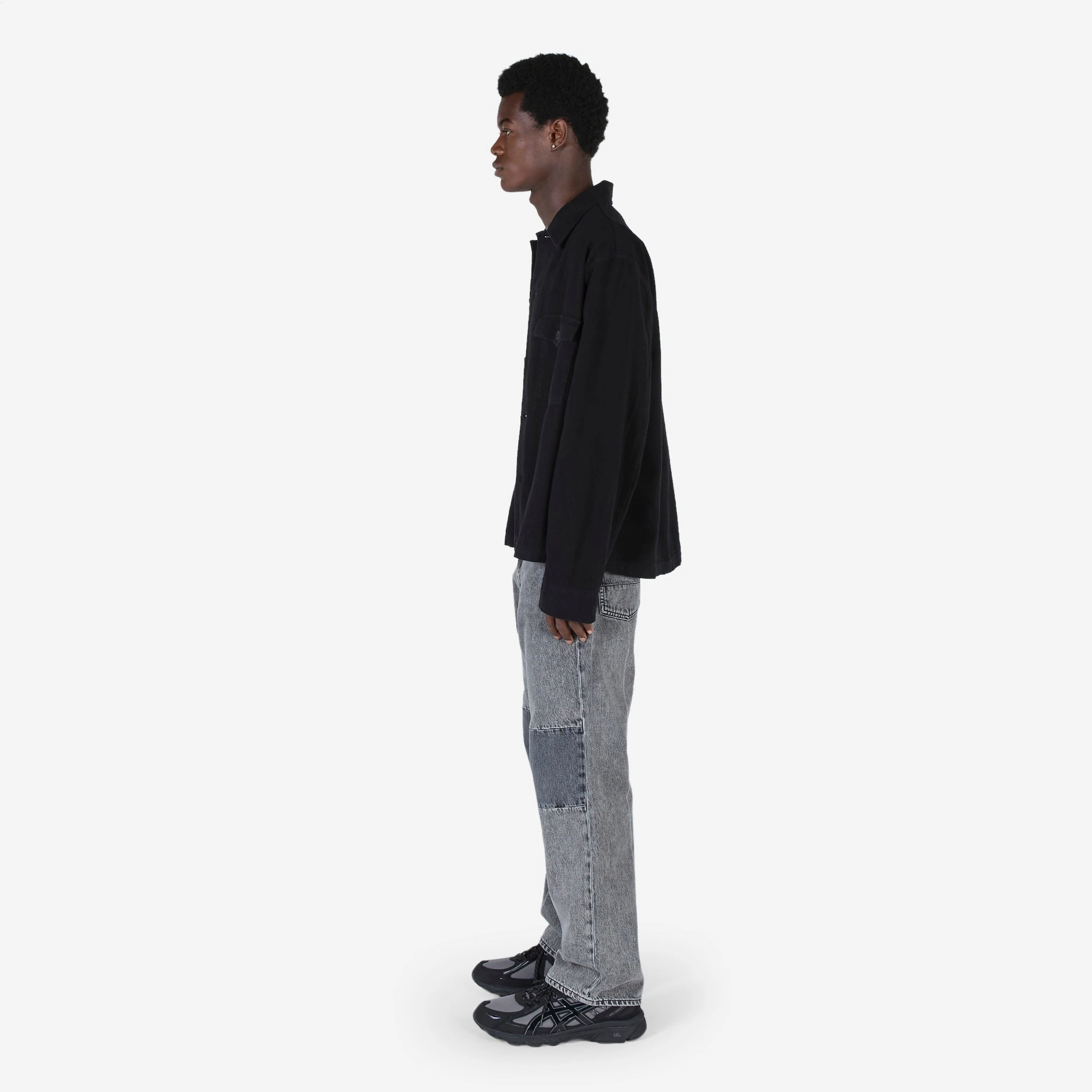 Extended Third Cut Jeans Black | Grey