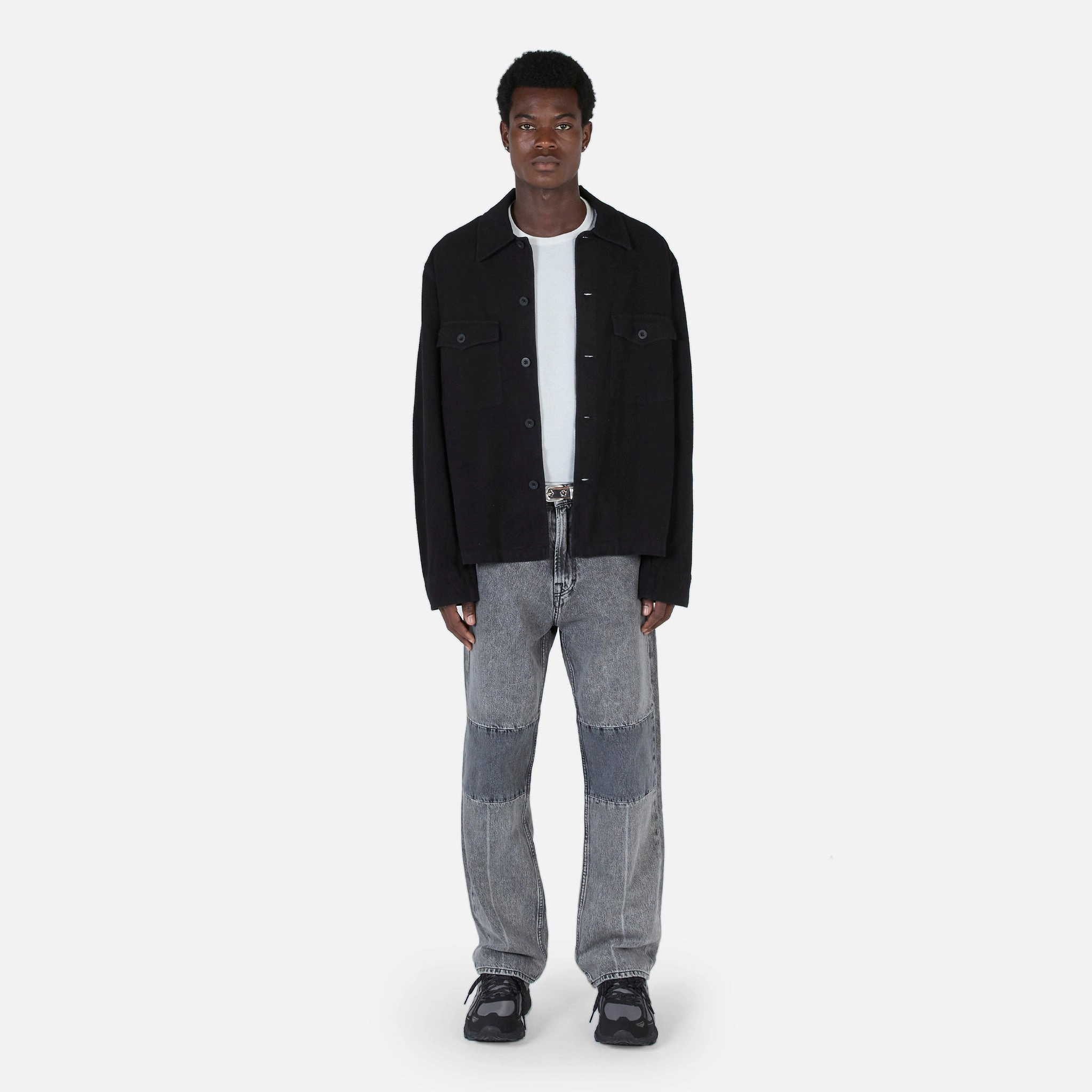 Extended Third Cut Jeans Black | Grey