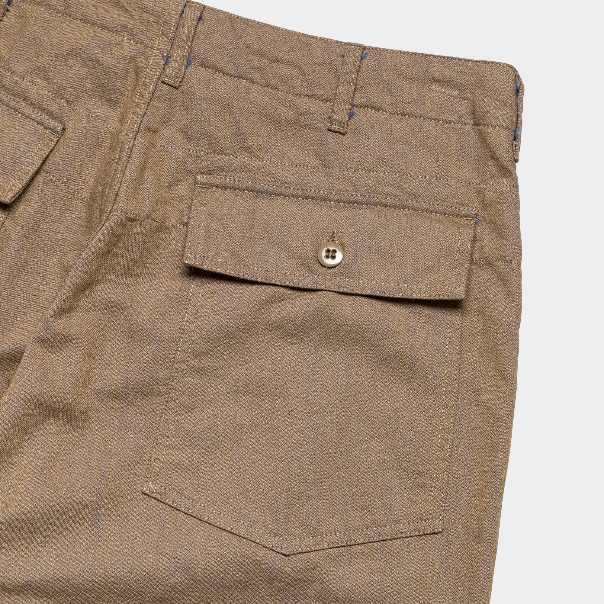 Fatigue Pant - Khaki/Blue PC Iridescent Heavy Twill