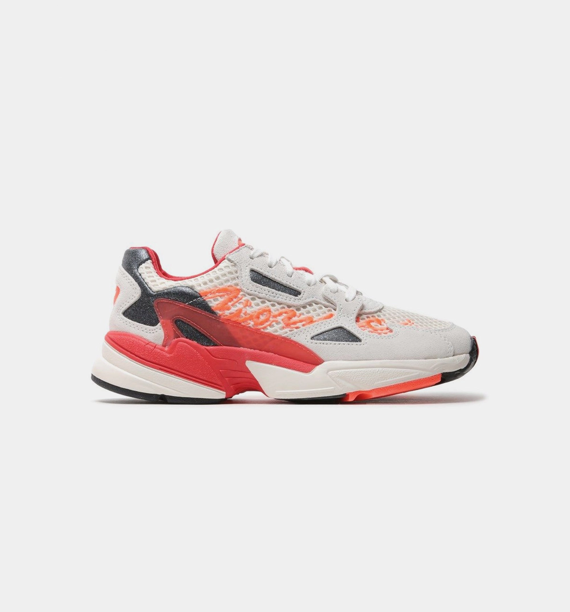 Fiorucci Falcon Womens Shoe - Off White/Red/Solar Orange