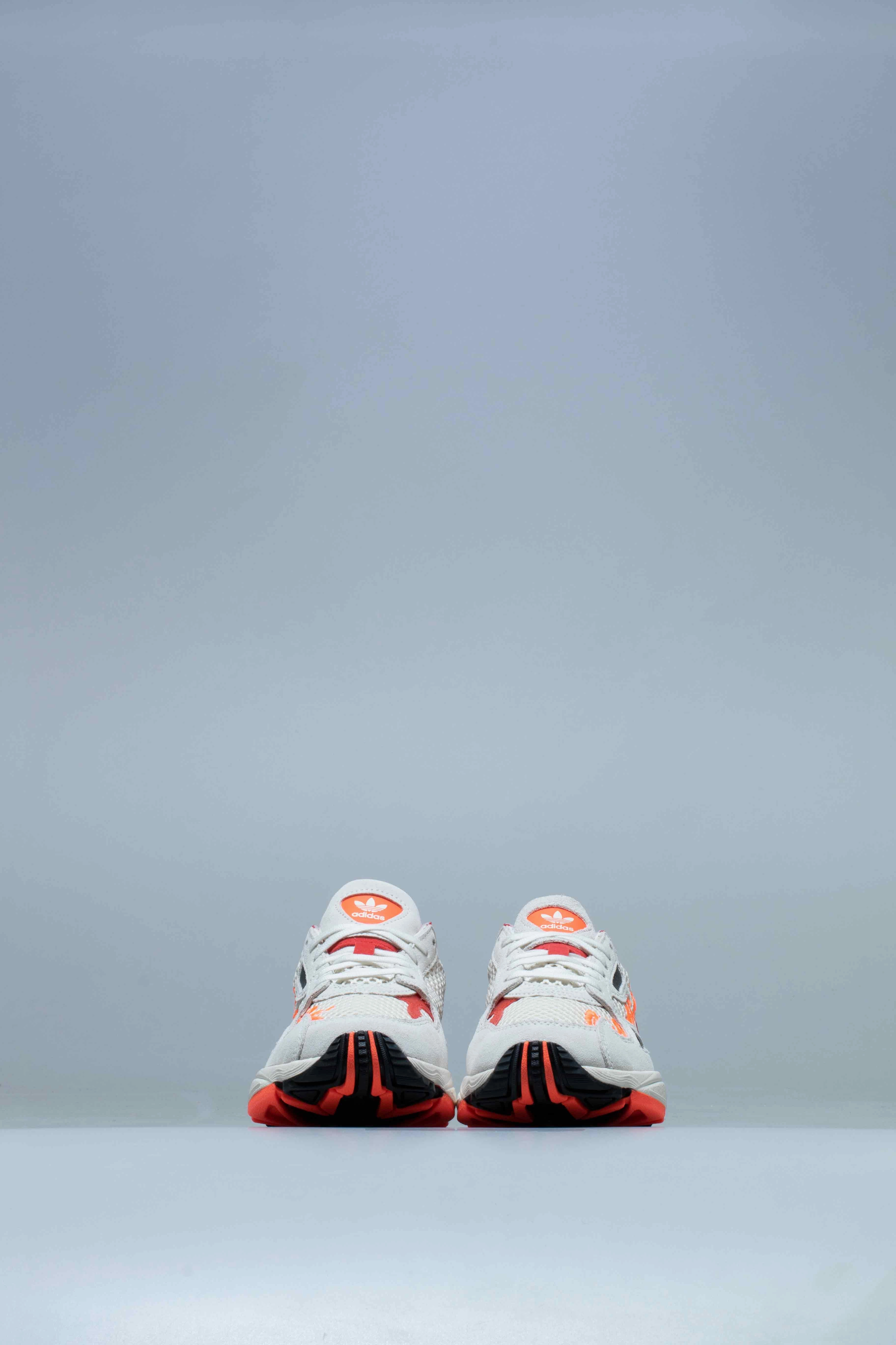 Fiorucci Falcon Womens Shoe - Off White/Red/Solar Orange