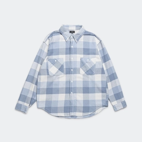 Flannel Plaid Shirt - Blue