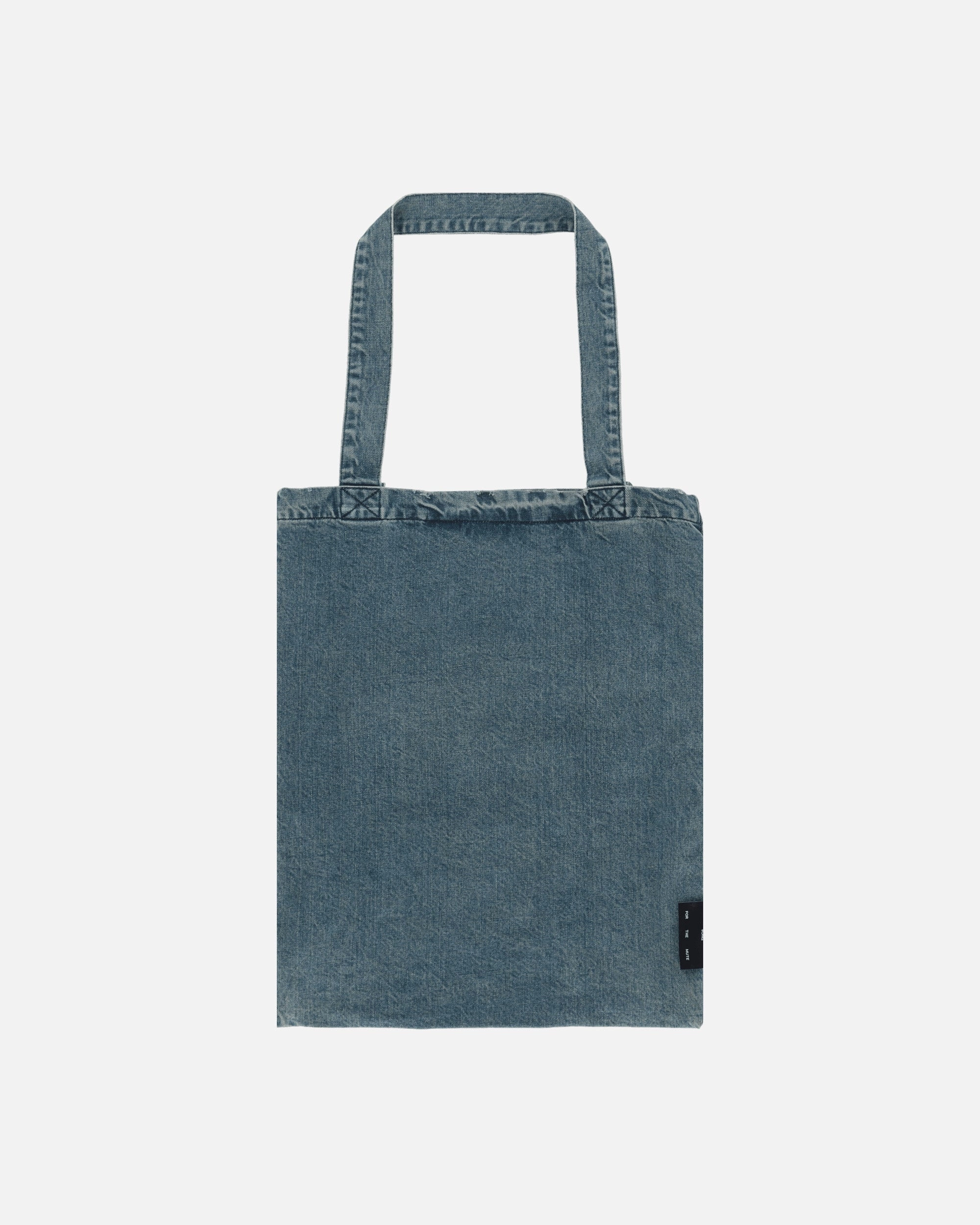 Flap Pocket Tote Bag Blue