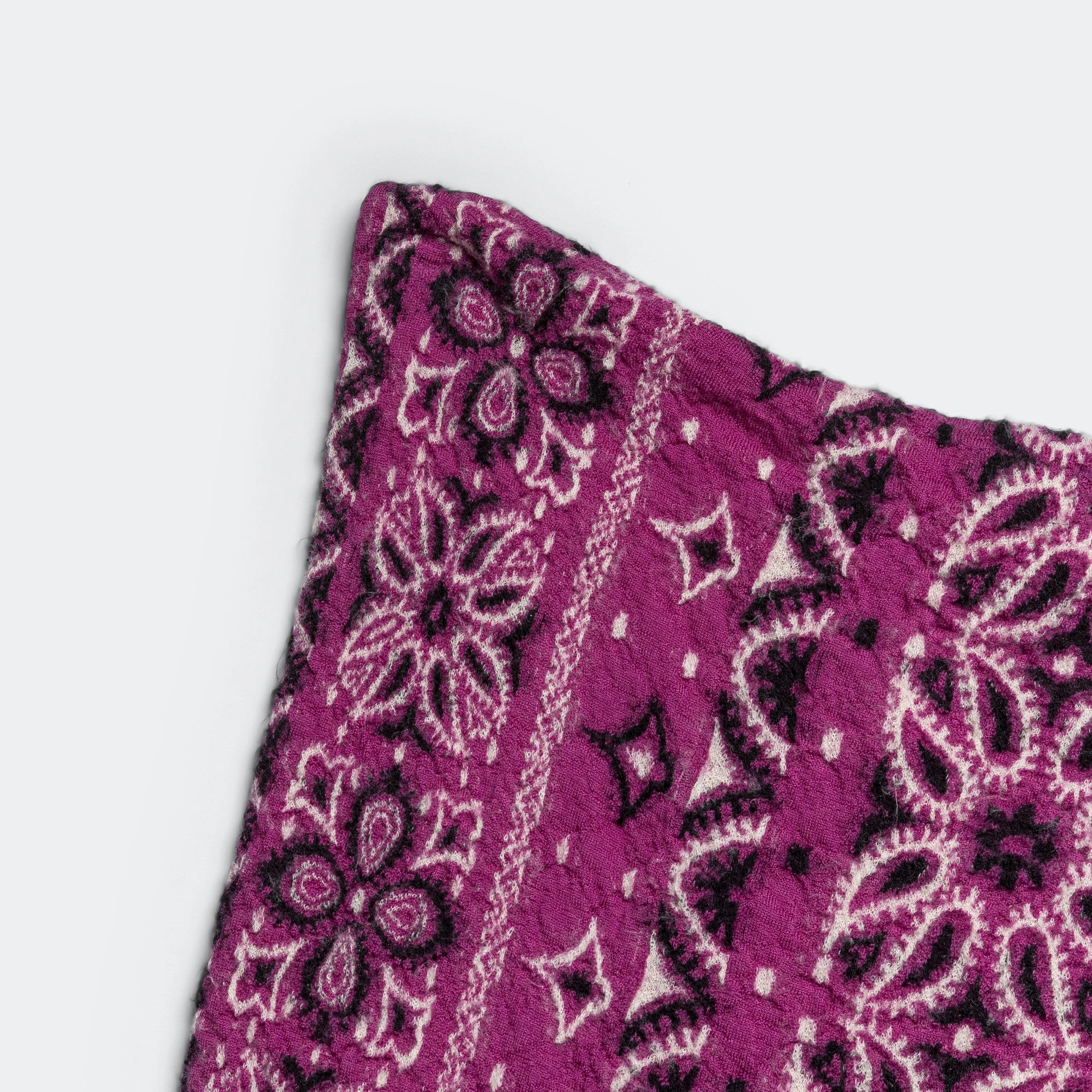 Fulling Wool Scarf Colorful BIG-MAMA BANDANA - Purple