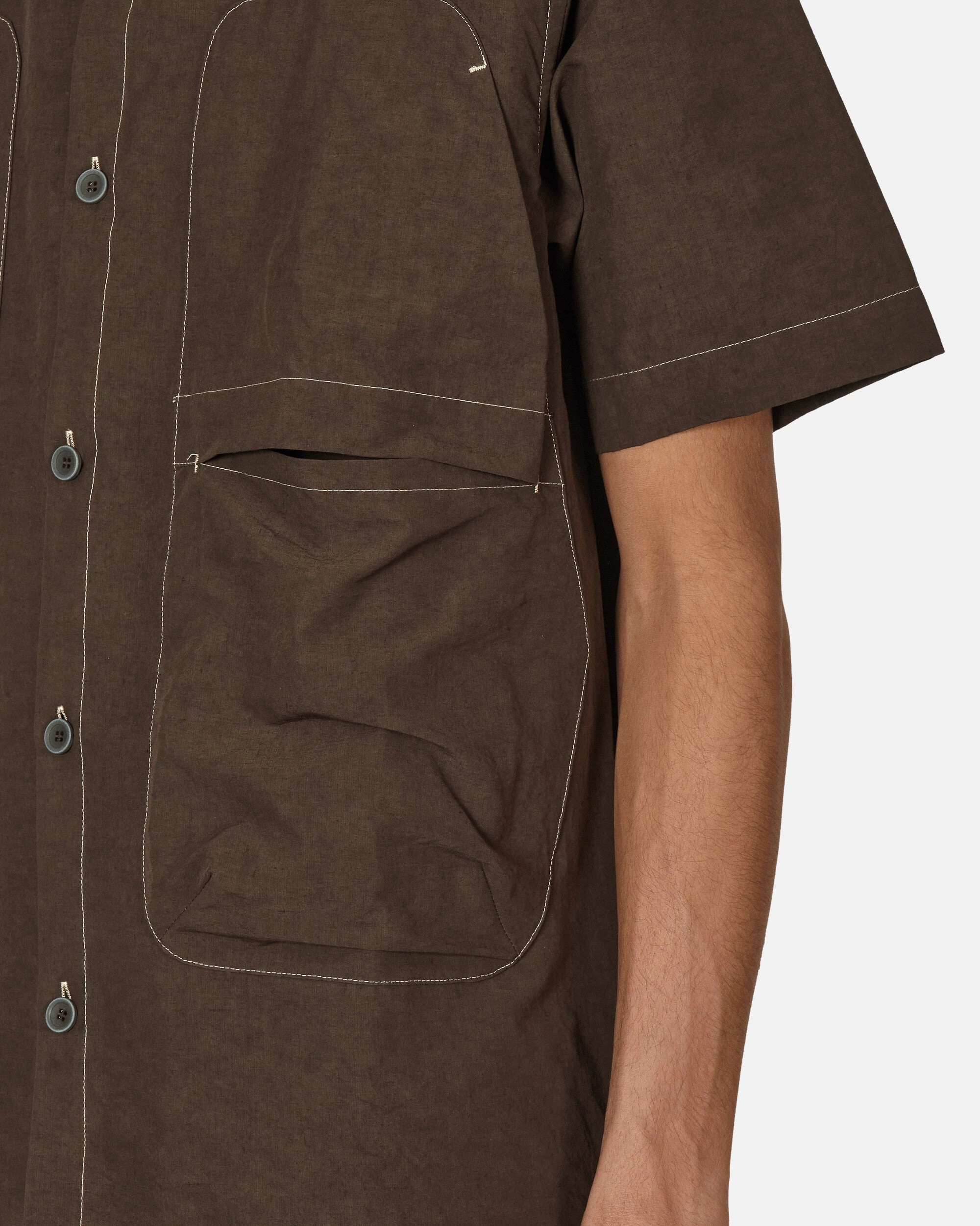 Glems Shortsleeve Shirt Chocolate Brown