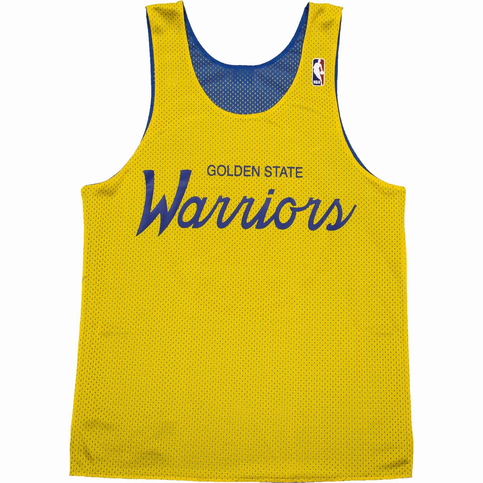 Golden State Warriors NBA Reversible Mesh Mens Jersey - Blue/Gold
