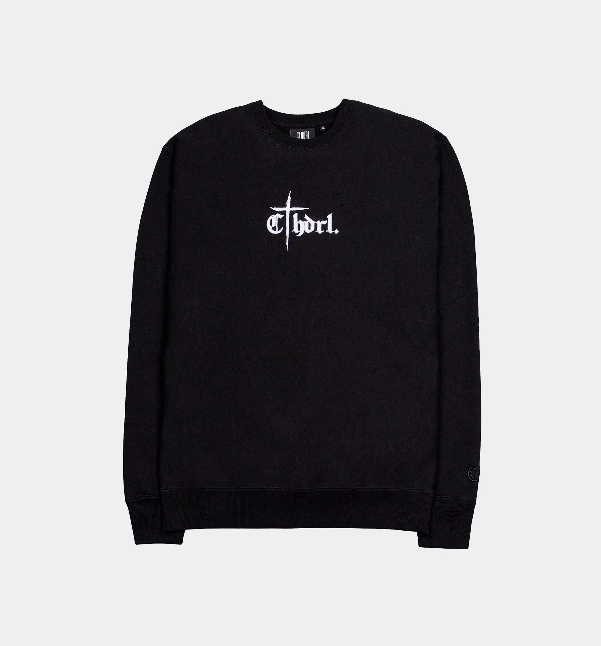 Grace Fleece Mens Crewneck - Black