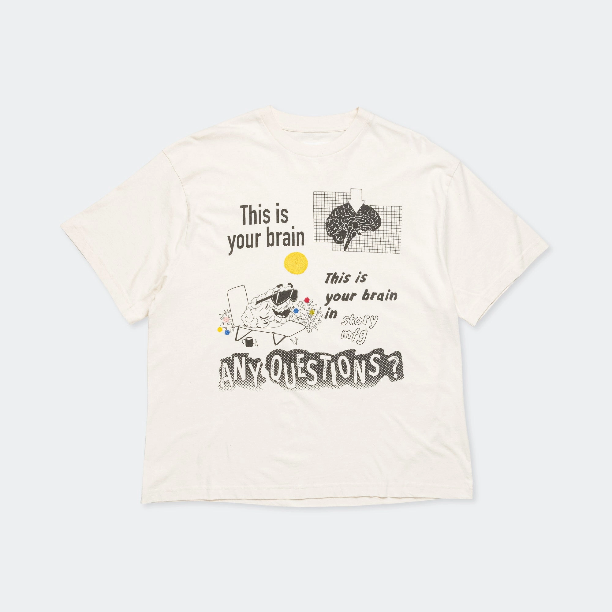 Grateful 'Wish You Were Here' Tee - Ecru