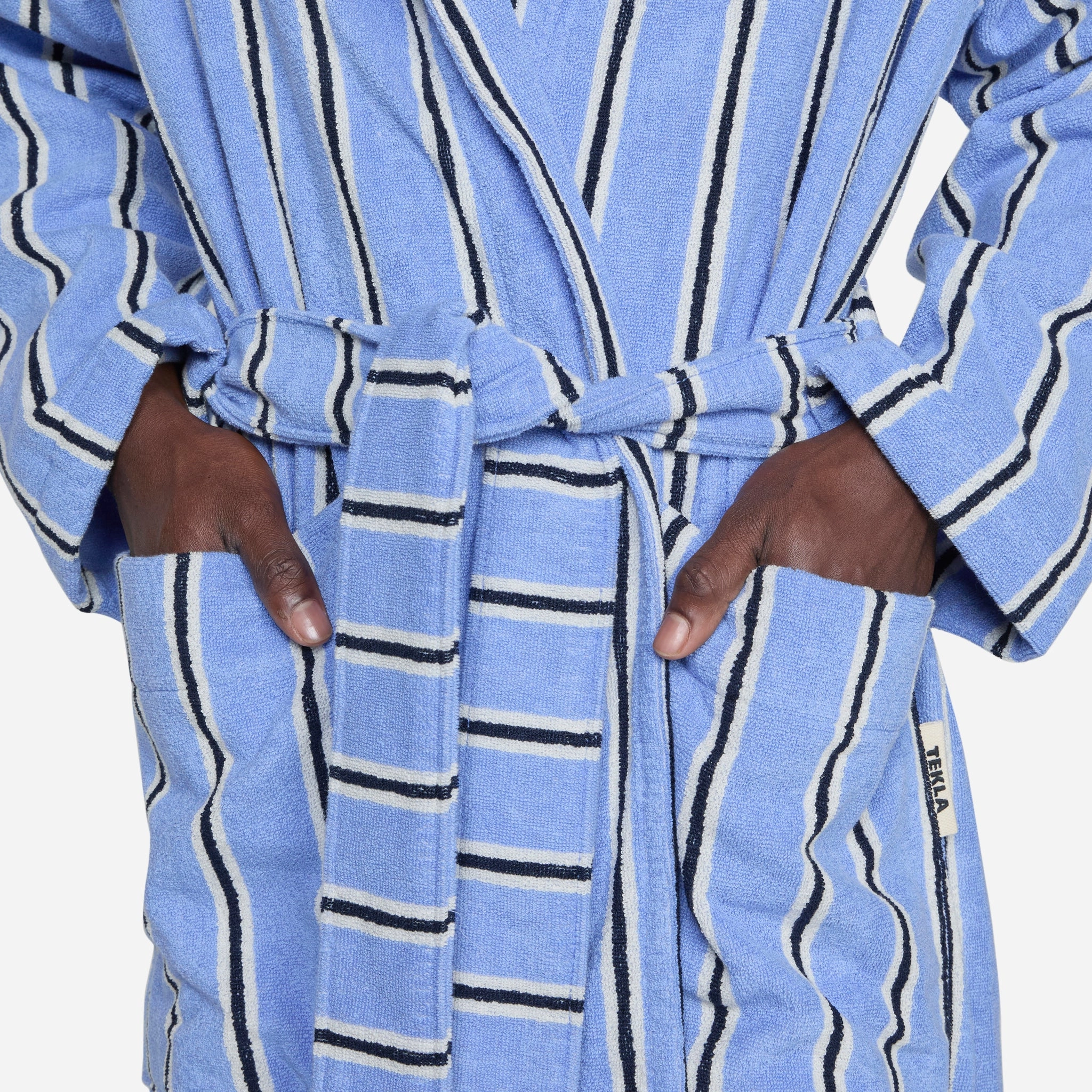 Hooded Bathrobe Bassett Stripes