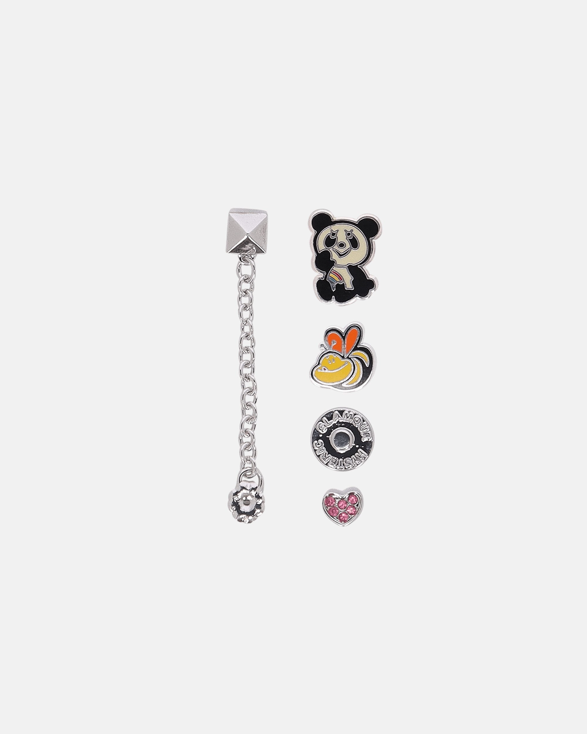 Hysteric Like It Earring Set Silver