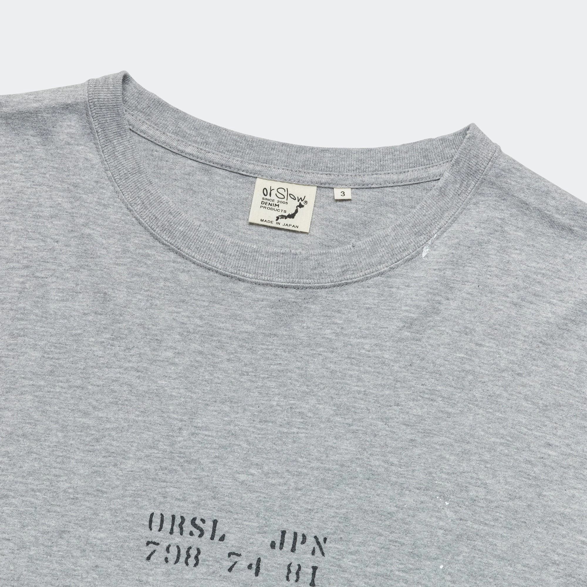 Japan Print SS T-Shirt - Heather Gray