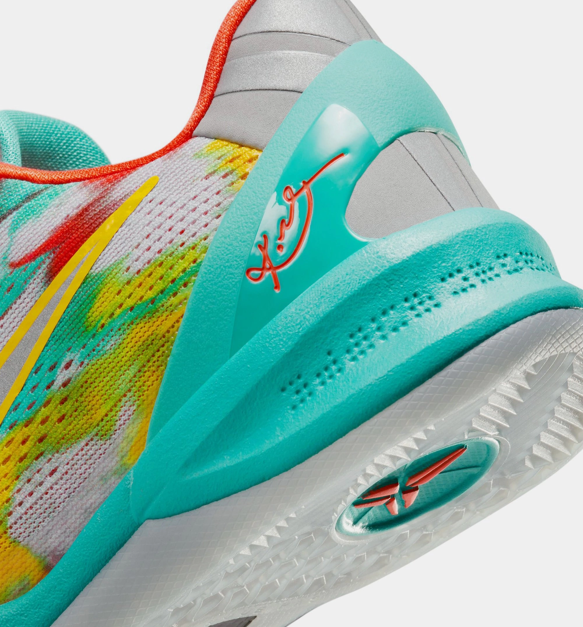 Kobe 8 Protro Venice Beach Grade School Lifestyle Shoe - Stadium Grey/Metallic Silver/Tour Yellow