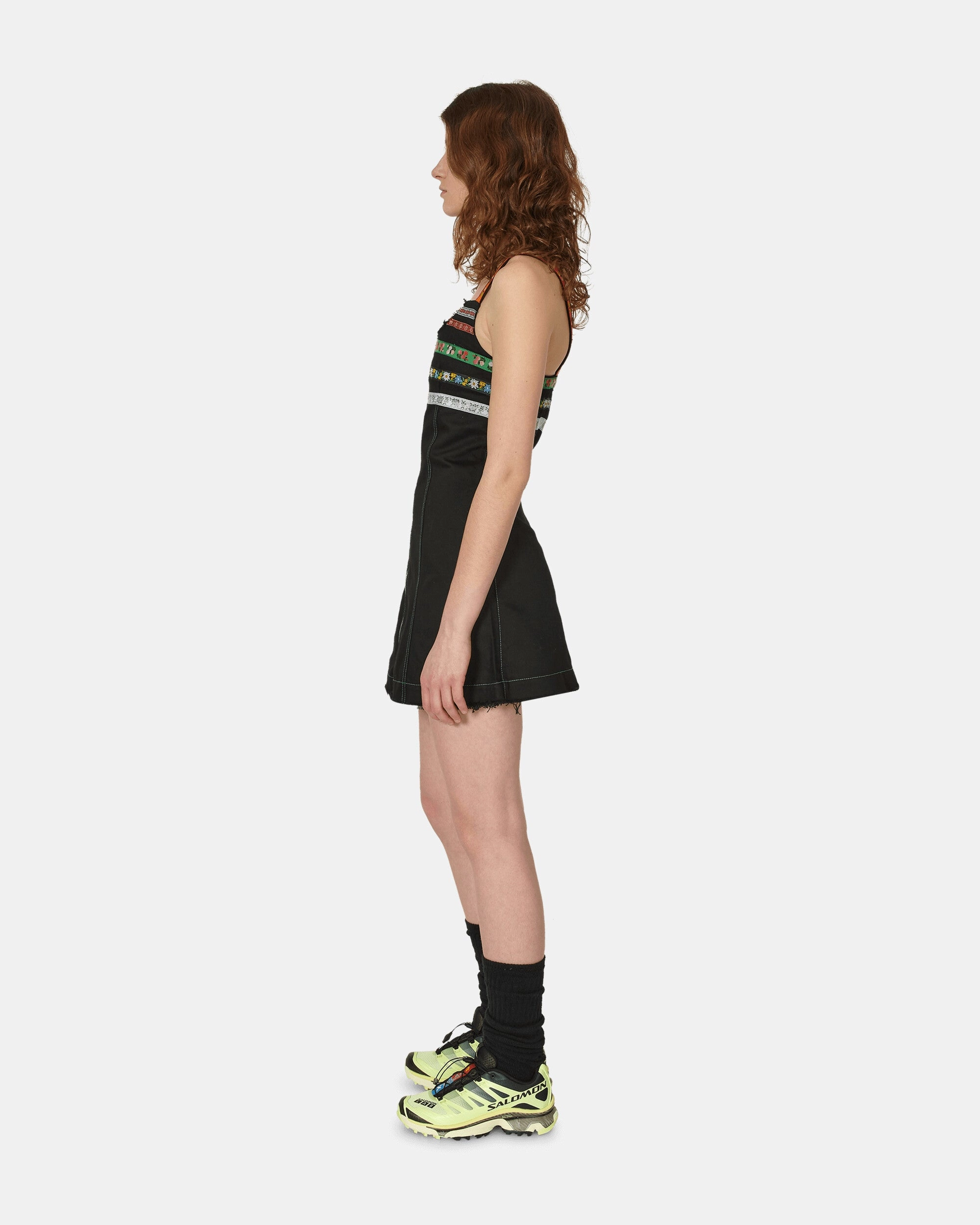 Lindsey Short Denim Dress Black