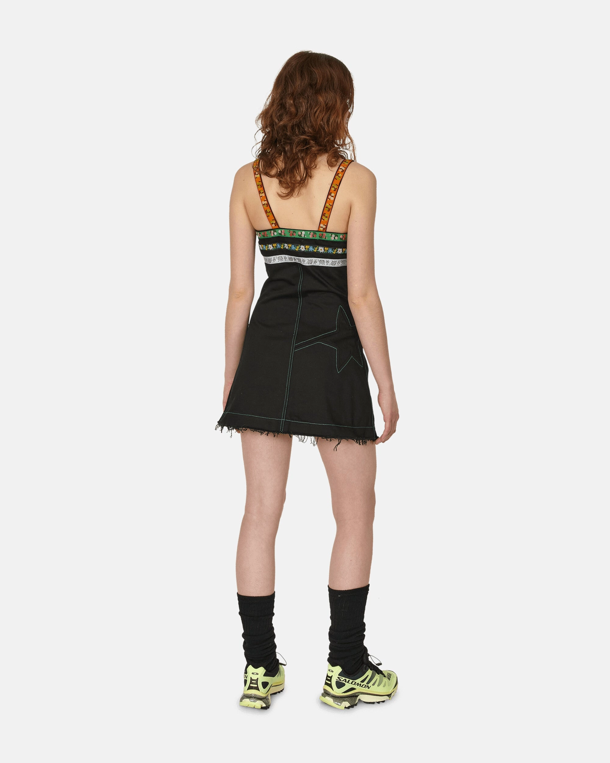 Lindsey Short Denim Dress Black