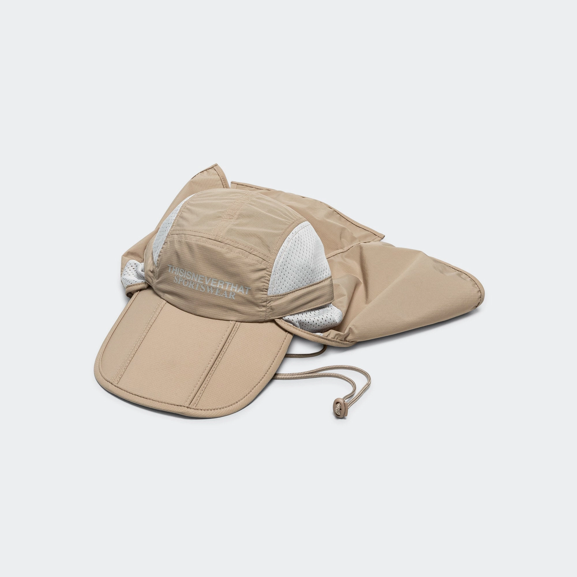 Long Bill Sun Sport Cap - Beige