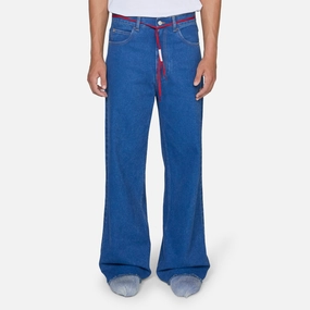 Low Rise Red Belt Jeans Ocean