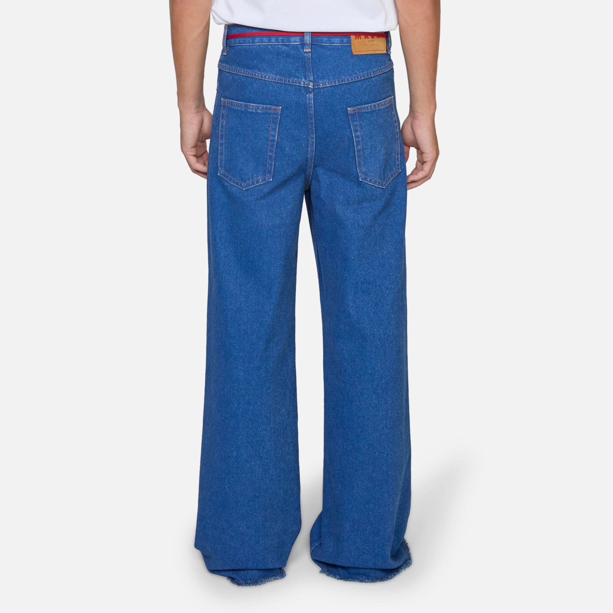 Low Rise Red Belt Jeans Ocean