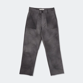 Lukas Relaxed Wave Dye Trouser - Black