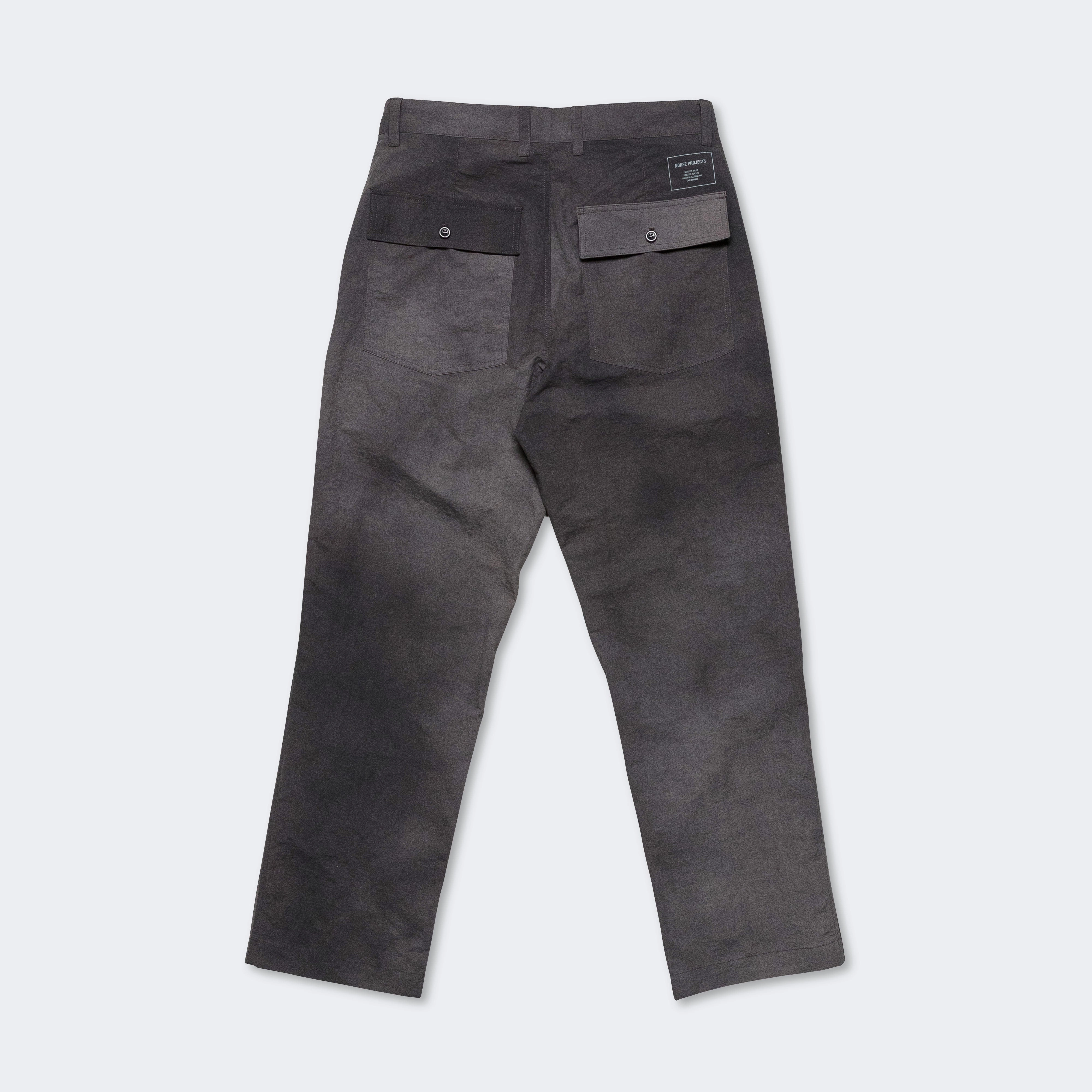 Lukas Relaxed Wave Dye Trouser - Black
