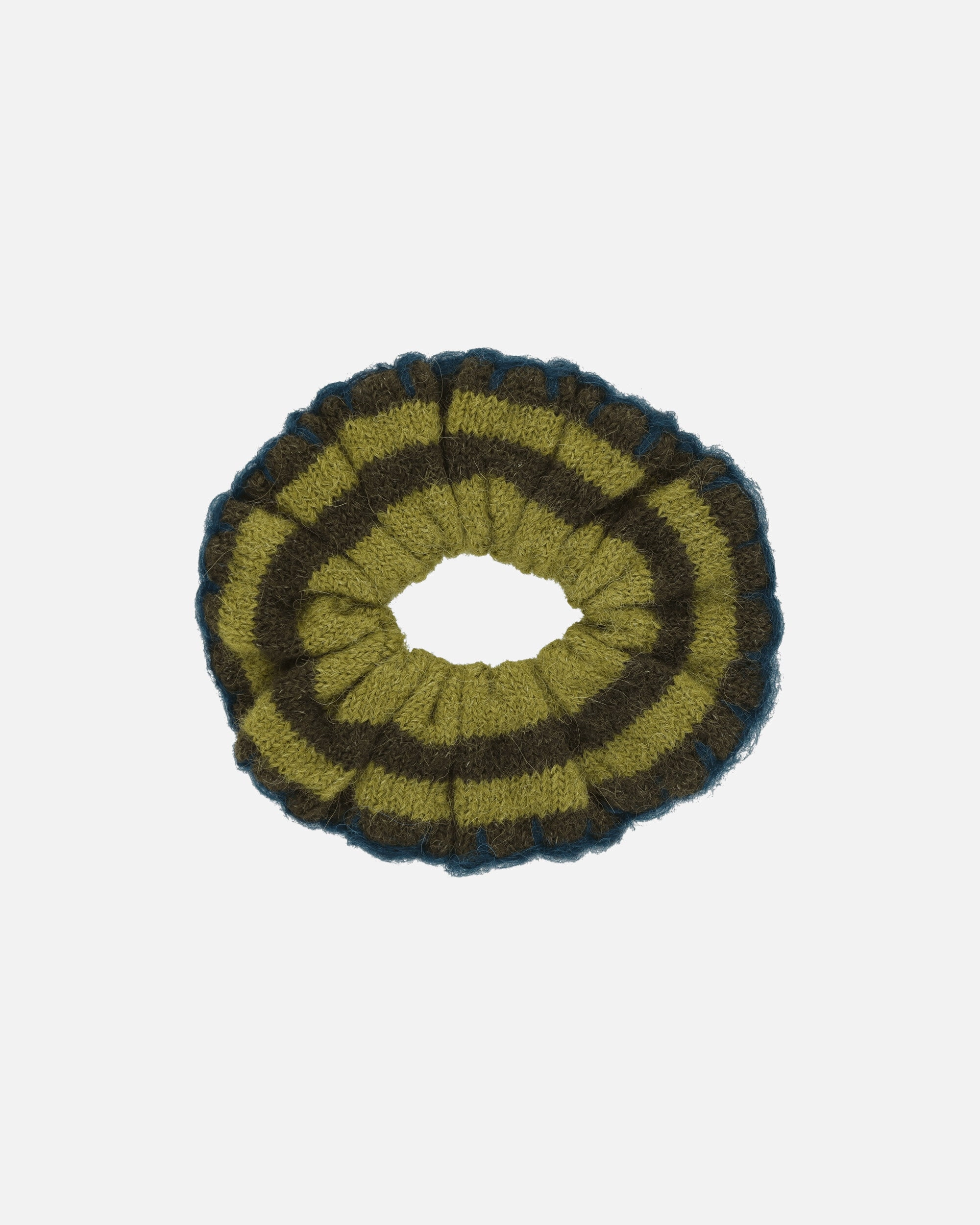 Lulu Stripe Scrunchie Green