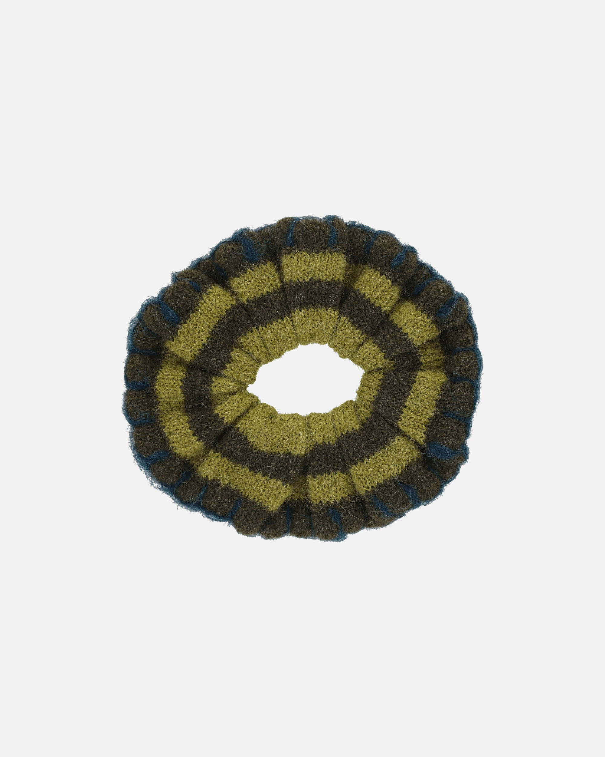 Lulu Stripe Scrunchie Green