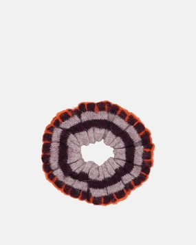 Lulu Stripe Scrunchie Red