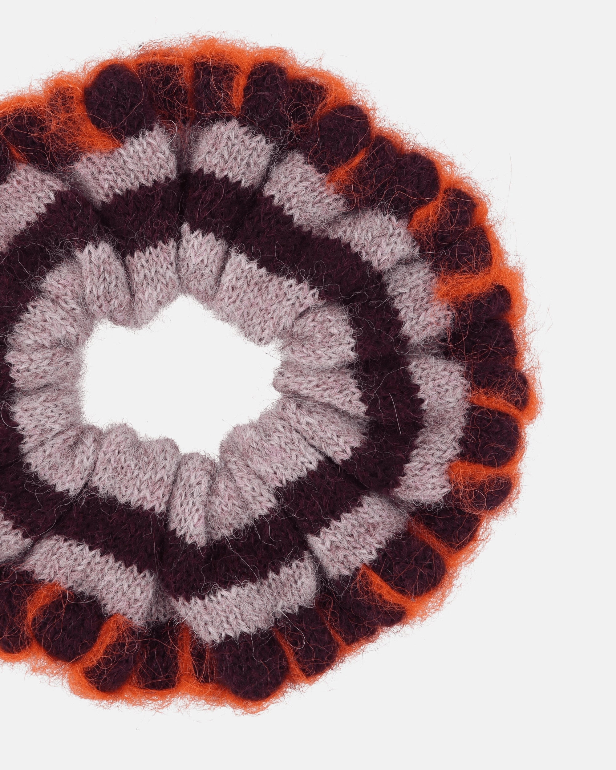 Lulu Stripe Scrunchie Red