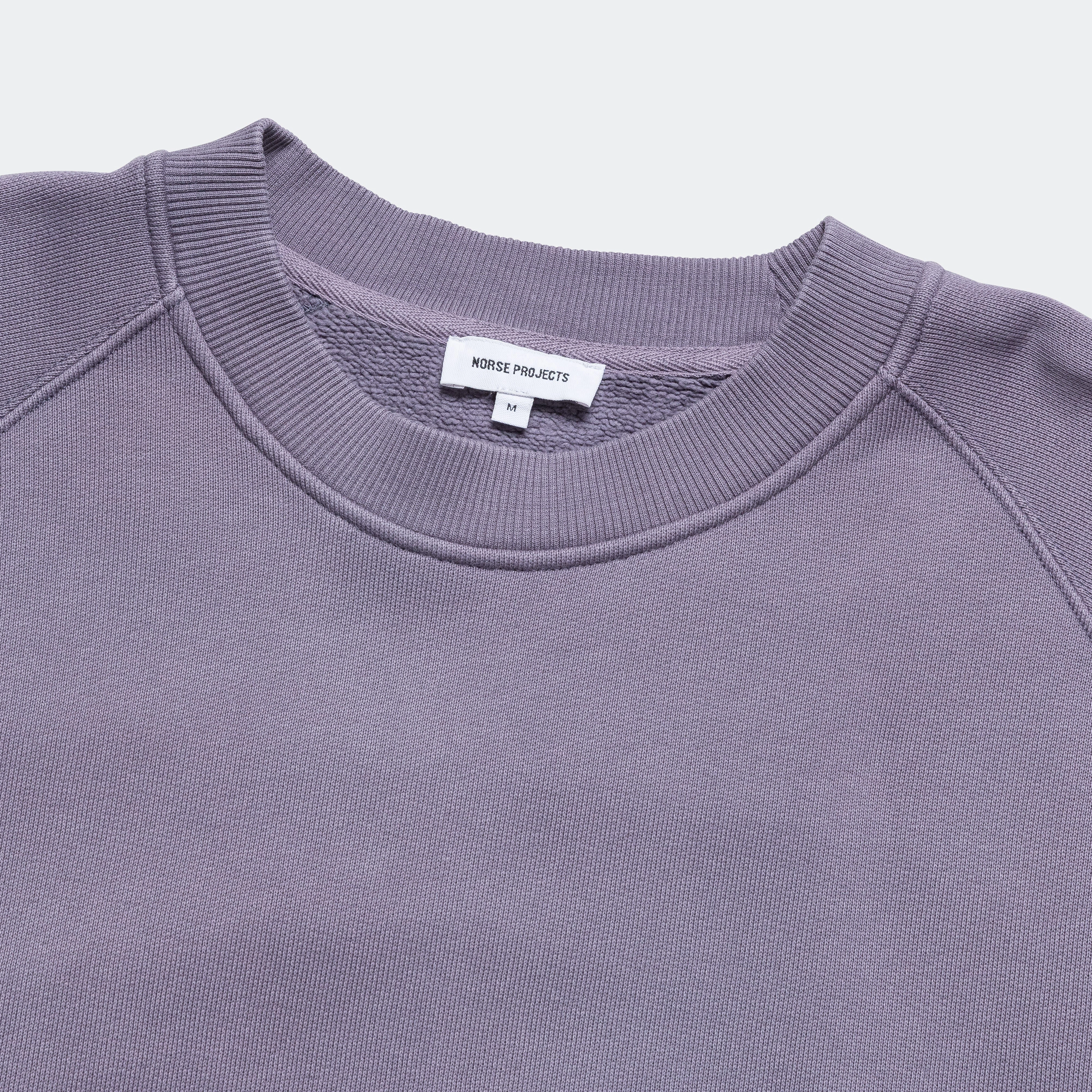 Marten Relaxed Organic Raglan Sweatshirt - Dusk Purple