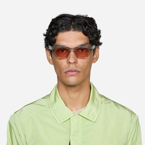 Memphis Grey | Orange Solid Lens