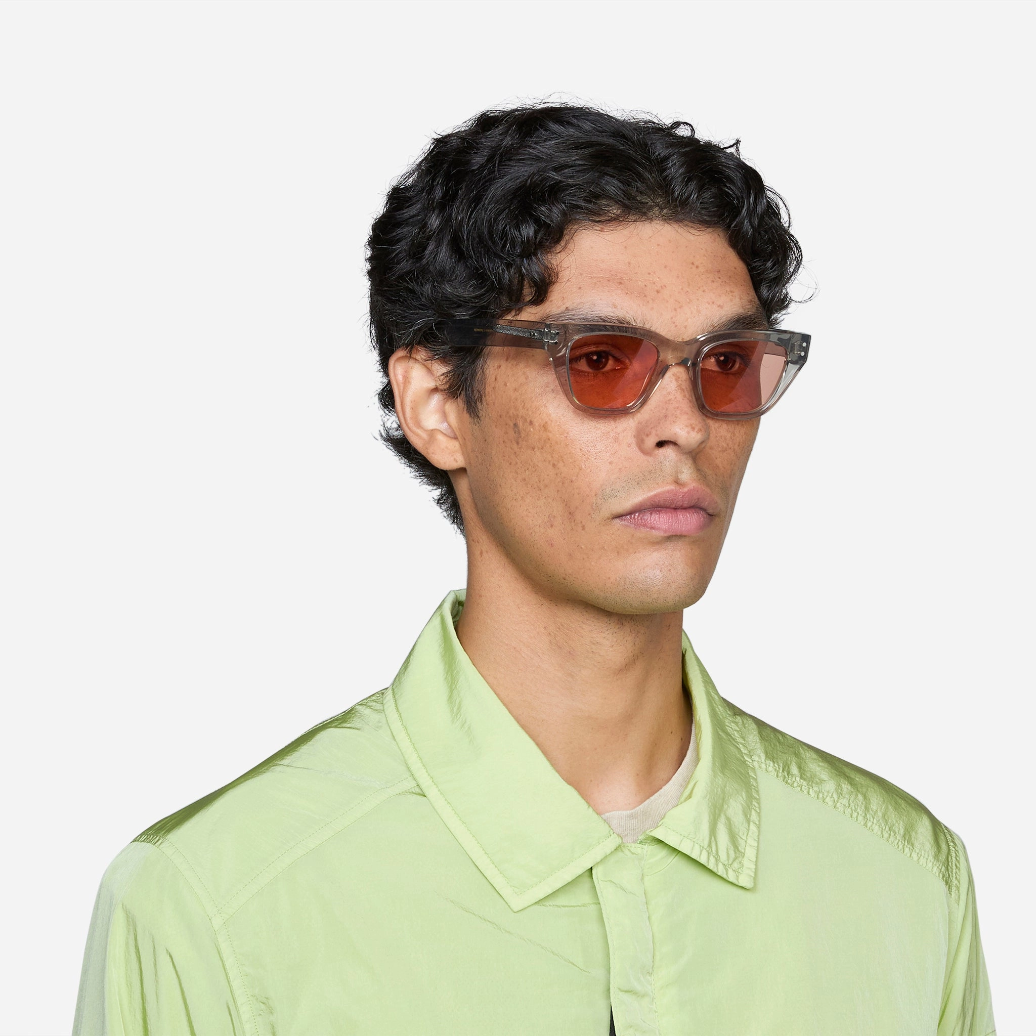 Memphis Grey | Orange Solid Lens