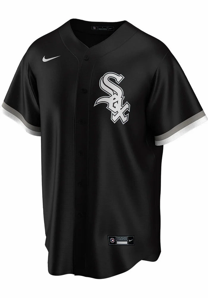 Men's Chicago White Sox Jose Abreu Nike Black Alternate Replica Player Name Jersey