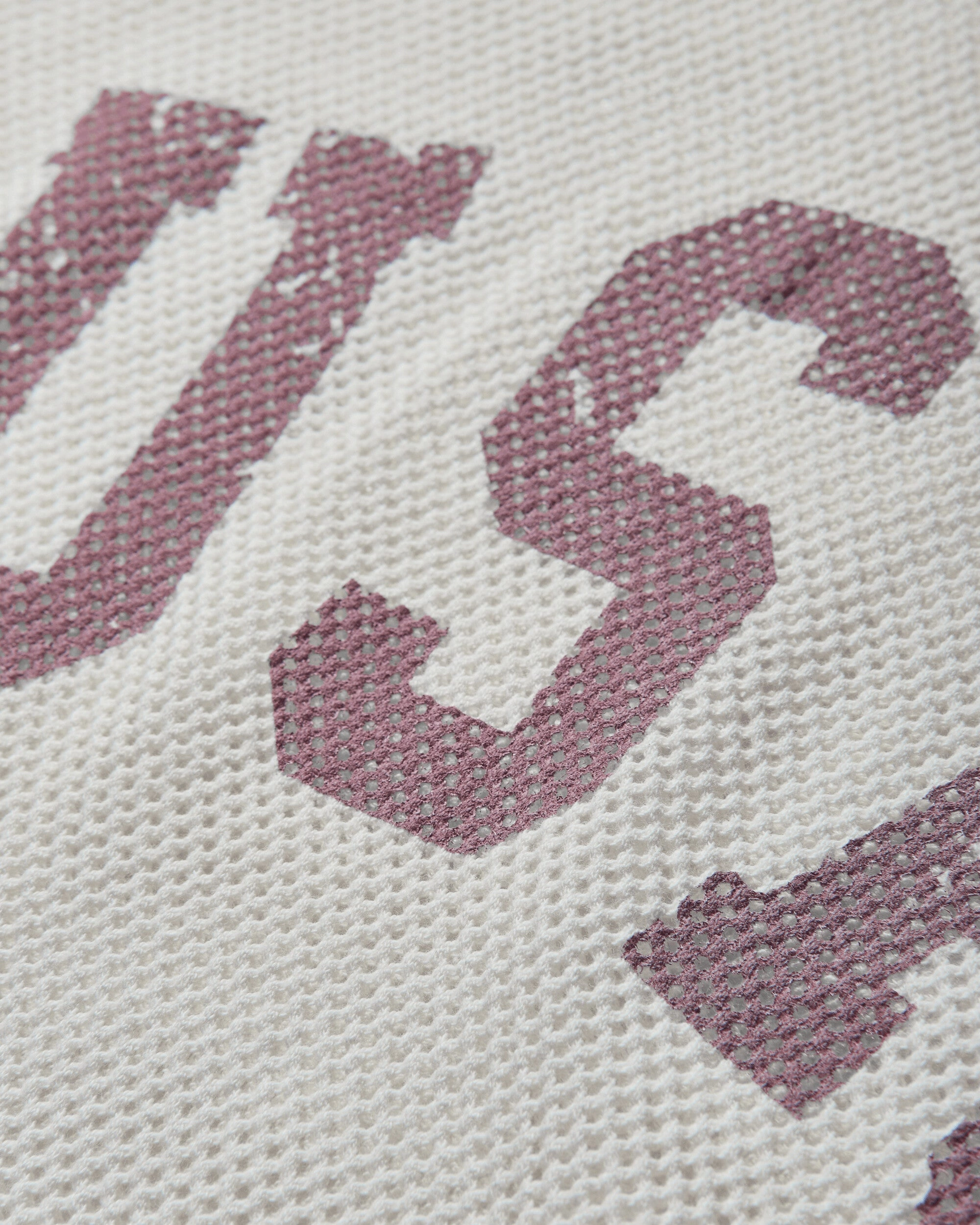 Men's Logo Mesh Longsleeve T-Shirt Pearl White