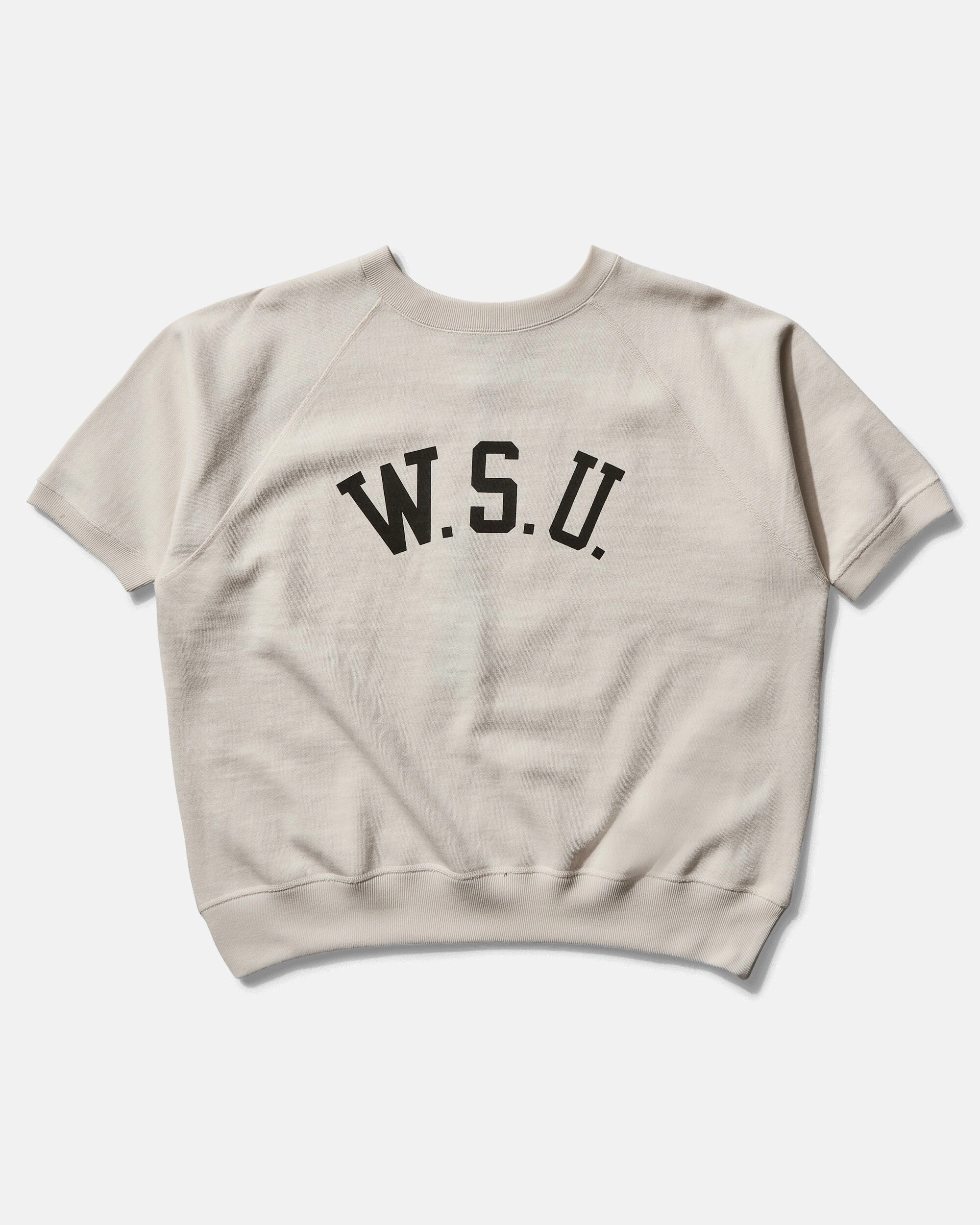 Men's Made in Japan Short Sleeve Crewneck Sweatshirt Off White