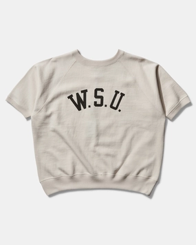 Men's Made in Japan Short Sleeve Crewneck Sweatshirt Off White